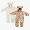 Cuddle Club Fleece Baby Bunting Bodysuit with Hood, Convertible Mittens & Booties, Car Seat Friendly, Soft & Warm, Easy Zip18-24