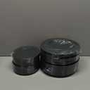 Goodluck 200PCS Black Plastic Plates, Heavy Duty Disposable Gold Plates with 100 10.25 inch Dinner Plates and 100 7.5 inch Dessert Plates for Party, Holiday, Wedding, Thanksgiving