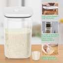 TBMax Large Flour Storage Container 10.56 Qt, 20 Lbs Rice Container with Pop Up Lid & Measuring Scoop for Flour, Cereal, Dry Food Storage and Kitchen Pantry Organization