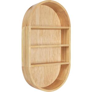 Kate and Laurel Hutton Scandinavian Capsule Wall Shelf; 16 x 28; Natural Wood; Geometric Modern Shelves for Wall