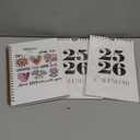 KONVINIT Small Wall Calendar 2025-2026, 20 Months Small Calendar from May 2025 to December 2026, 5.5" x 8.5", Seasonal Wall Calendar 2026 for Home, School & Office Supplies