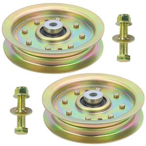 2 Pack 01004101 Idler Pulley Replaces Cub Cadet 02004447, 539976688, 756-04400, 34-201 for Cub Cadet Z Force 44" 48" 50" 54" 60", LTX 1050, M60, SLTX1050, HFF1748, Tank 60 Lawn Tractors