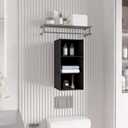 Hanging Closet Organizer - 3-Shelf, Easy Mount Foldable Wardrobe Storage Shelves for Clothes, Handbags, Shoes & Accessories - Washable Oxford Cloth Fabric, Black