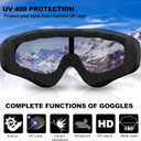 Ski Goggles, Motorcycle Goggles, 3 Pack Snowboard Snow Goggles for Men Women Adult Youth