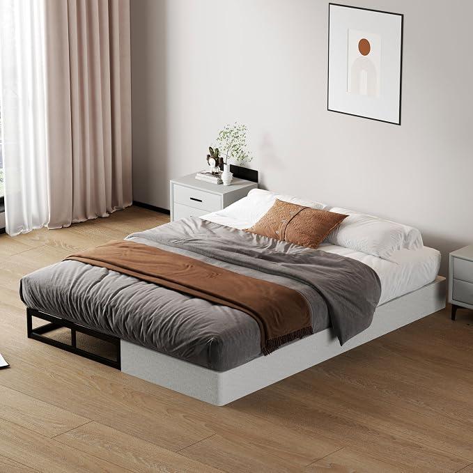 SHOANED 7 Inch Queen Box Spring - Metal Frame Mattress Foundation Memory Foam Basics Bed Base Heavy Duty Box Springs No Noise, 3000lbs Max Weight Capacity