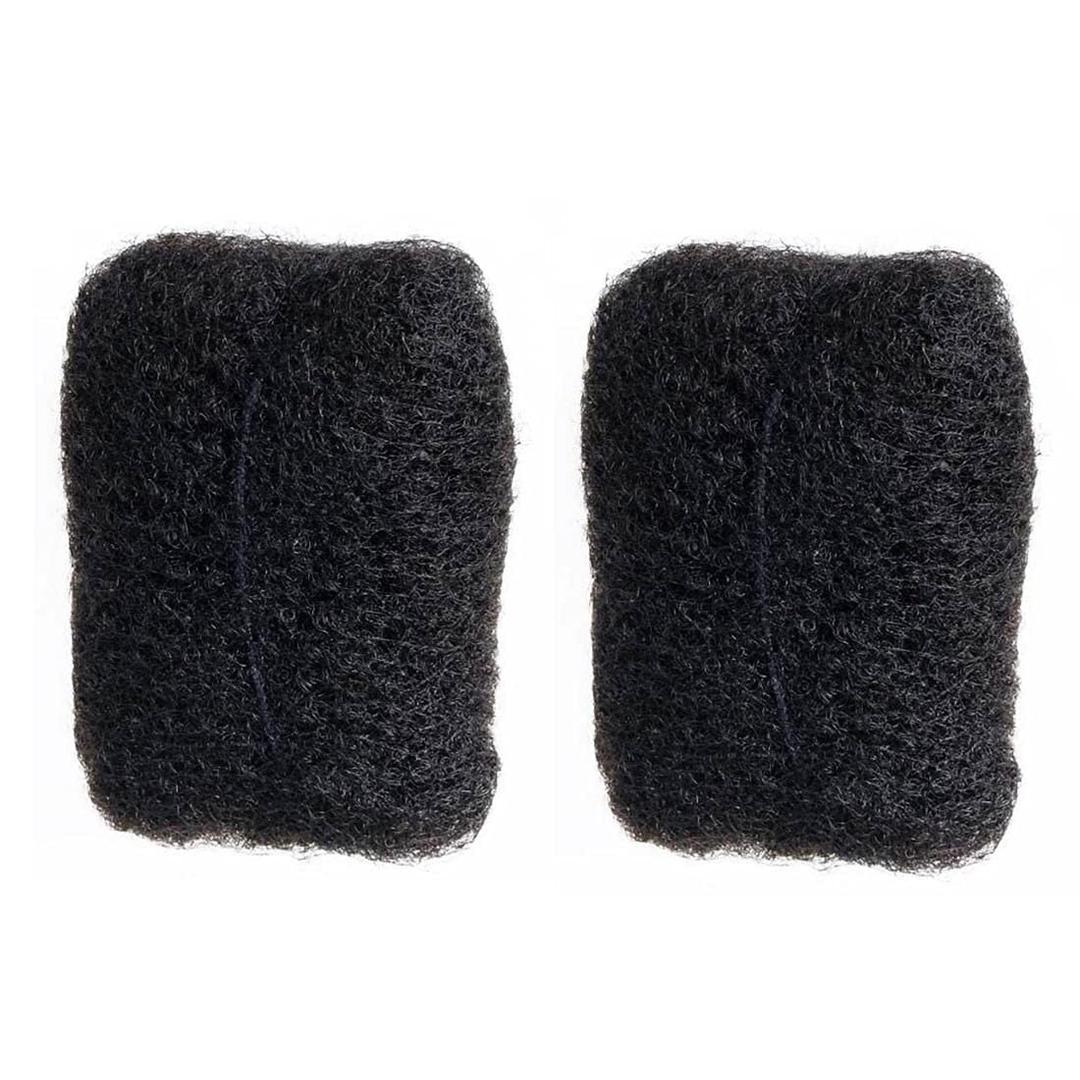 BESHINNAAUL Afro Kinky Bulk Human Hair,2 Bundles/Package,50 Grams/1.76 Oz Each Bundle,Natural Black #1B Ideal for Dreadlocks Extension,Twists and Braids #1B,12inch