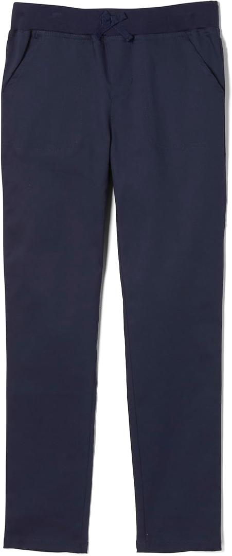 French Toast Girls' Pull-on Pant (12, Navy)
