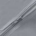 Fitable Table Cover Outdoor and Indoor Tablecloth - Washable Waterproof Wrinkle Free Table Cloth with Zipper and Umbrella Hole for Spring/Summer/Party/Picnic/BBQS/Patio Silver Grey 60R