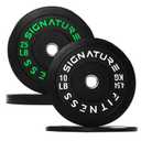 Fitvids Olympic Bumper Plates Set, 2" Weight Plates For Strength Training & Weightlifting, 70LB Set (10LB, 25LB), Multiple Packages