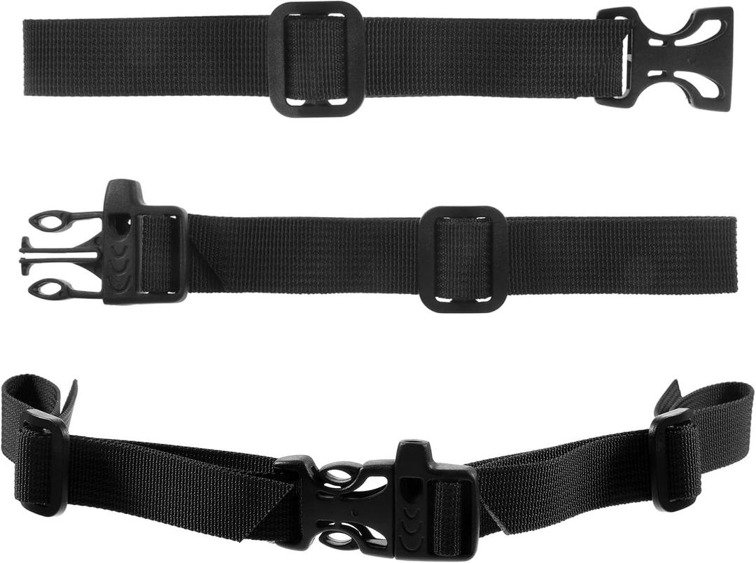 2 Pcs Backpack Chest Strap Add on, Heavy Duty Adjustable Backpack Sternum Strap Chest Belt with Whistle Quick Release Buckle and Slide Lock for Hiking Jogging, Backpacks