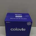 ColoVie Stemless Champagne Glasses Set of 6- Colored Champagne Flutes- Wedding Toasting Glass- Bridesmaid Gift- Mimosa Glass- Crystal Bar Glassware- Birthday Cocktail Party, 9.6oz