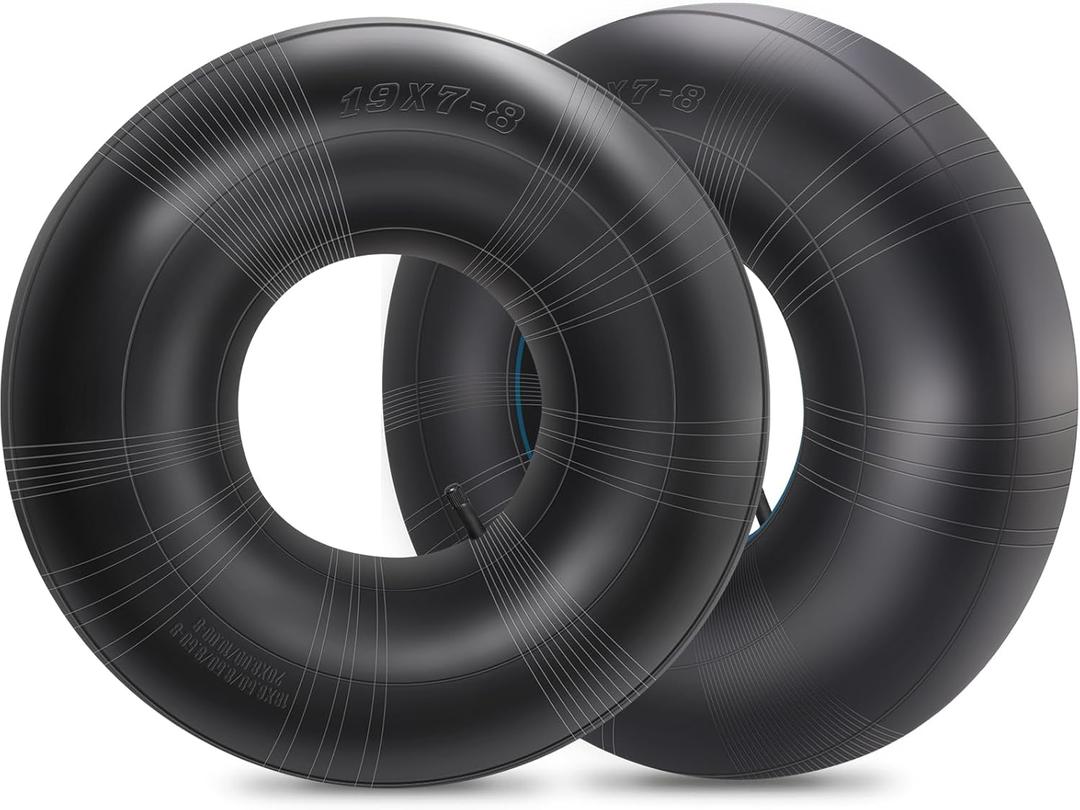 2Pack 20x8.00-8, 20x10.00-8 Lawn Mowers Tubes with TR13 Straight Valve Stem,Heavy Duty Replacement Inner Tubes for Garden Trailer Tractor Golf Cart