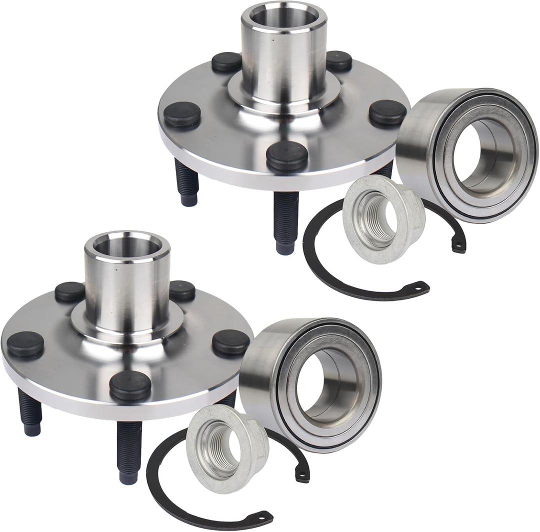 PAROD 2PCS 518517 Front Wheel Hub & Bearing Assembly Fit for Ford Edge/Lincoln MKX 2007-2010,5Lugs