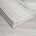 Interlocking Vinyl Flooring Planks 36" X 6", 14 Planks Covers 21 Sq.Ft Per Box, Brown or Grey, 5mm Thick DIY Easy Snap Lock Together Oak Wood Grain Luxury Vinyl Flooring for Home (Gray)