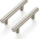 Ravinte 18 Pack 3-15/16 Inch Cabinet Handles Brushed Nickel Stainless Steel Kitchen Drawer Pulls Cabinet Pulls 3-15/16"Length,2-1/2" Hole Center