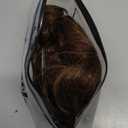 Kaneles Short Brown Curly Wavy Wigs for Women with Bangs Synthetic Hair Wigs for Lady Halloween UseDark Brown