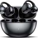 AI Translation Earbuds Real Time, 3-in-1 Translator Earbuds 150 Languages & Accents,language translation earbuds, fit iOS and Android, Open-Ear Clip-On Design Fit for Business Travel Learning(Black)