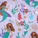 Disney Girls' Disney's the Little Mermaid (Live-action) Girls T-shirt & Bike Short 2pc Set - Ariel, Flounder, Sebastian - Girl 4-16 (XL)
