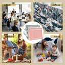 10 Pack Colored Mesh Zipper Pouch Bags, Double-Layer Nylon Puzzle Building Block Sets Toy Storage & Organization, Breathable See Through A4 Zipper Pouch with Handle for School Games