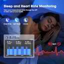 Fitness Tracker Watch with Heart Rate Monitor, Activity Tracker with Pedometer, Sleep Monitor, Calories & Step Counter, 5ATM Waterproof Smart Watch for Women Men Health Fitness Watch for Sports (Cyan)