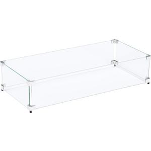 Celestial 29" x 13" x 6" Wind Guard, fits Celestial 24x 8 Fire Pit Burner Pans