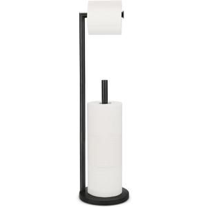 Toilet Paper Holder Stand, Toilet Paper Holder Free Standing, Toilet Paper Stand, Black Galaxy Toilet Paper Storage, Rustproof Bathroom Toilet Paper Holders for 4 Rolls