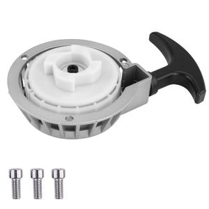 PRO BAT Aluminum Alloy Easy Recoil Pull Start Starter for 47cc 49cc Mini Moto Chopper ATV Quad Dirt Pocket Bike Scooter 2 Stroke Silver