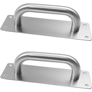 2PCS Stainless Steel Door Pull Push Handle Plate 7.87" Heavy Duty Door Pulls Door Handle Plate