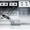 RackChoice 2U Server case Micro ATX Compact Rackmount 2 x 5.25 Chassis Support ATX PS2 PSU with 120mm Fan on top, USB3.0 with 2.0 Adapter