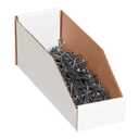 Box USA BBINMT624 Open Top Bin Boxes, 6" x 24" x 4 1/2", Oyster White (Pack of 50)