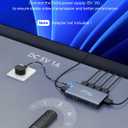 HDMI Switch 5 in 1 Out 4K@60Hz, GANA HDMI Splitter Switcher with Remote, Aluminum HDMI 2.0 Switch Box Hub for 3D, HDCP2.2, HDR, Compatible with Xbox, PS5/4/3,Fire Stick,Roku,Blu-Ray Player, Grey