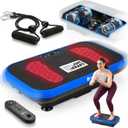 Lifepro VibraRed Vibration Plate with Red Light Therapy & Resistance Bands 99 Speeds, 9 Presets, <70dB Oscillation — Vibration Plate for Lymphatic Drainage, Infrared Foot Therapy, Wellness, Relaxation, Blue