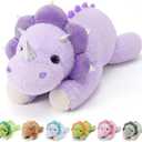 gnomantic Dinosaur Weighted Stuffed Animals, Plush Pillow for Kids, Medium