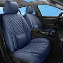 Car Seat Covers Full Set,5 Seat Leather Seat Covers for Cars,Front Seats and Back Seat Cover,Waterproof Car Seat Cushion Protectors,Universal Fit for Most Cars SUV Trucks(Blue, Full Set)