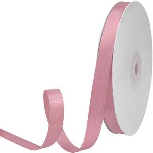 Double Face Dusty Pink Satin Ribbon 3/8 Inch x 50 Yards Satin Ribbon 100% Polyester Ideal for Gift Wrapping Crafts Wedding Decor