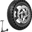 ELKATECH | Gotrax Wheel replacement and Xiaomi M365 electric Scooter | Solid Tire with hub and Brake-Disc | Honeycomb Wheel Compatible Mijia1s gotrax gxl V2/gotrax XR and 8,5 inch