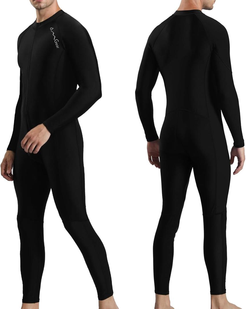 OMGear Dive Skin for Women Men Snorkel Suit Full Body Swimsuit Quick Dry Thin Diving Suit UV Protection Rash Guard Long Sleeve Swimwear Swimming Kayaking Snorkeling Gear (Small)