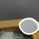 DASITON Makeup Organizer with Rechargeable Mirror,Makeup Brush Holder with 2 Drawers,Skincare and Cosmetics Organizer Countertop,Large Capacity Cosmetic Display Case for Vanity,Bedroom,Bathroom(Green)