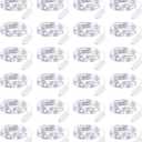 Brightown 24 Pack LED Fairy Lights Battery Operated 7 ft 20 LED String Light Waterproof Silver Wire Firefly Starry Lights for Crafts Wedding Party Bedroom (White)