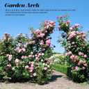 Garden Arch Trellis for Climbing Plants Outdoor - 4.6 * 7.8Ft, 100% Metal Sturdy Garden Arbor with Rust-Proof Coating, Garden Arch for Climbing Plants, Party Wedding Arch Decoration