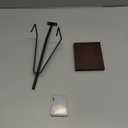 Picture Stands for Display Metal Frame Wooden Base Plate Holder for Display Wooden Base Black Picture Frame Easel Stand for Home Office Tabletop Book Platter Photo Plaque Holder