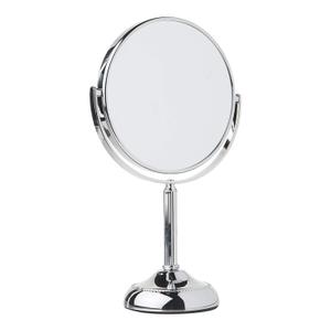 JERDON Two-Sided Tabletop Makeup Vanity Mirror - 10X-1X Magnification & Swivel Design - 6-Inch Diameter Portable Mirror  Polished Chrome Finish - Model JP910CB