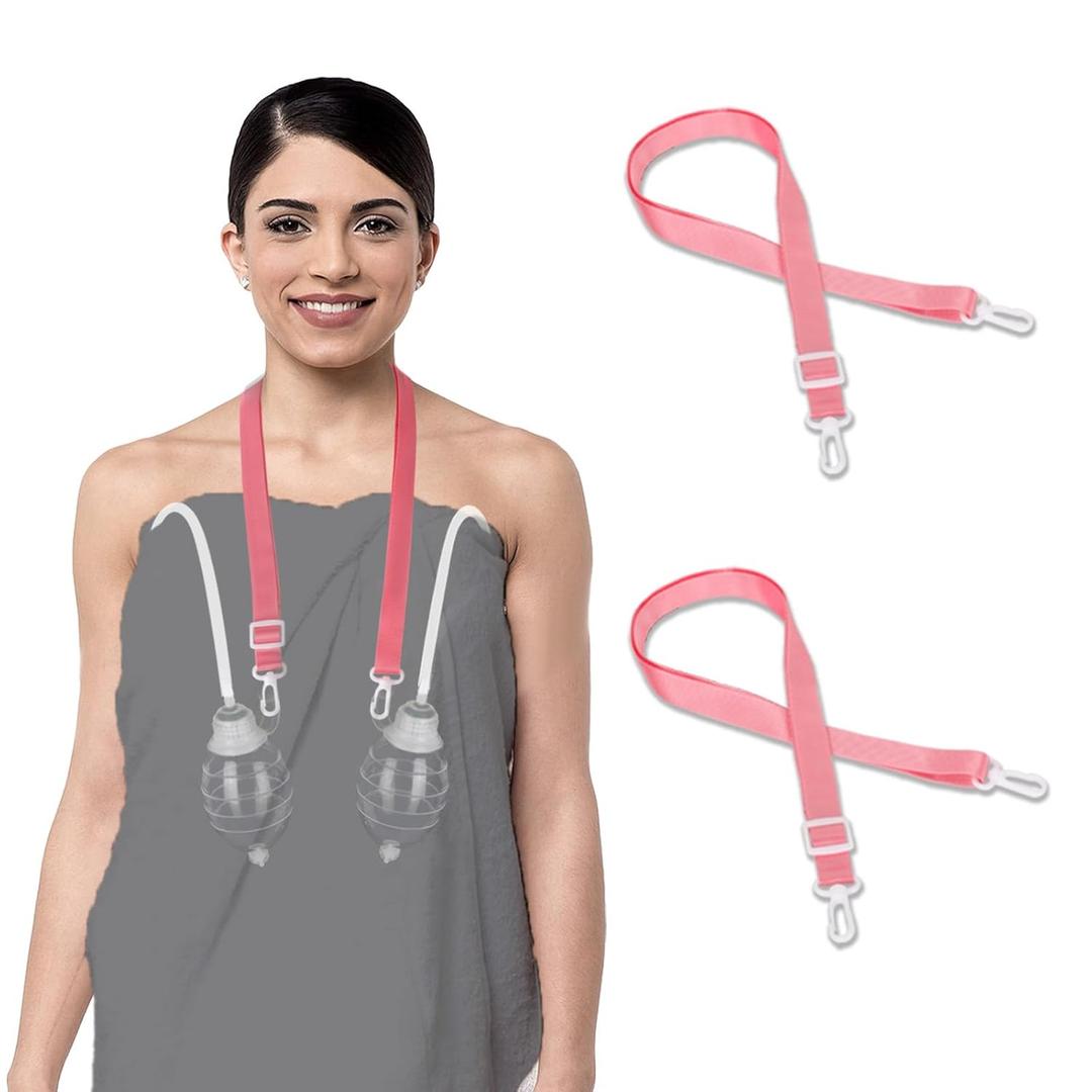 20 x Shower Lanyard for Mastectomy Drain Holder with Hook 2PCS Quick Dry JP Drain Holders for After Breast Surgery Skin Friendly Drain Holder After Tummy Tuck Adjustable Mastectomy Recovery Supplies Pink