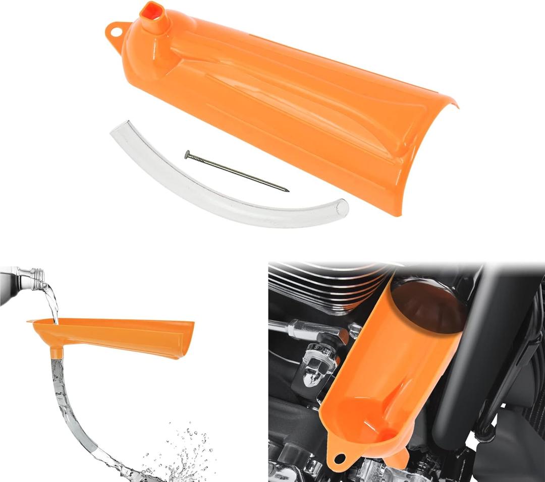 Drip Oil Filter Funnel Fit for Harley Touring Street Glide Road Glide Dyna Softail Sportster XL 1 Pcs