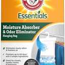 Arm & Hammer Essentials Hanging Moisture Absorber and Odor Eliminator, 17.5 oz., 3 Pack, Linen Fresh, Moisture Absorbers for Closets, Laundry Rooms and Bedrooms, Long-Lasting Freshness