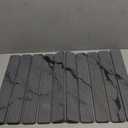 Large Stone Dish Drying Mat for Kitchen Counter, Quick Dry Stone Dishes Mats,Foldable Water Absorbing Diatomaceous Earth Drying Organizer Pad for Plate Rack Bottles Utensils(Dark Gray 24"16" & 8"x4")