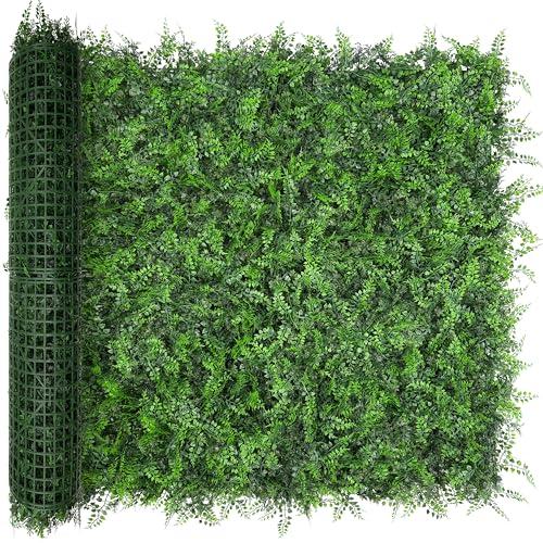 BHXCL Artificial Green Wall Panels: 40"x120" Boxwood Hedge Green Wall Decor Backdrop, UV-Anti Faux Greenery Plant Wall for Privacy Fence Screen Outdoor Indoor Wedding, Backyard, Garden Home Decor