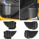 MIKKUPPA JK Storage Pockets - Front and Rear Door Pockets Compatible with 2011-2018 Jeep Wrangler JK JKU 4 Door, Interior Storage Accessories, Black 4 Pcs