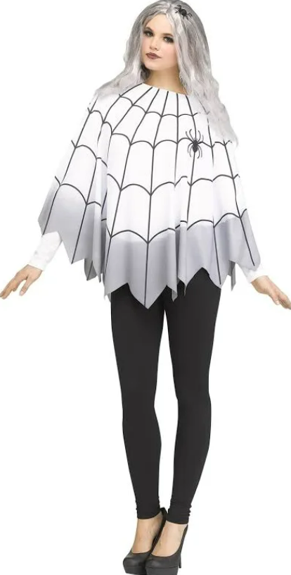 Morph Spider Costume For Women Poncho, Halloween Poncho For Womens, Halloween Costumes For Women Adult Spiders, Whit