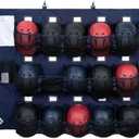 Baseball/Softball Dugout Organizer  15+ Helmet & Glove Storage Bag, MilitaryGrade 900D Fabric & 6 Reinforced Steel Hooks